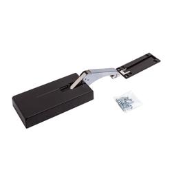 Sugatsune Hebelunterstützender Dämpfer LADH-50 (Schwerlast) mit Soft Close, ideal für Tresenklappen in Bars, Nickel/chrom/dunkelbraun, Klappenstärke 30-50mm Nr. 170-034-869
