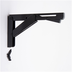 Sugatsune Klappwinkel edelstahl schwarz, verriegelt automatisch in geöffneter Position, Winkel mit Scharnierfunktion in einer Einheit Nr. 120-048-895