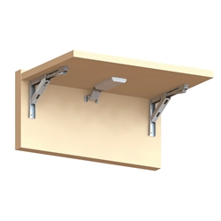 Sugatsune Klappwinkel edelstahl glänzend, verriegelt automatisch in geöffneter Position, Winkel mit Scharnierfunktion in einer Einheit Nr. 120-039-845