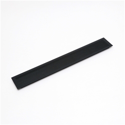 Sugatsune Aluminium-Lüftungsgitter, kleine Löcher (Ø 1,5mm), verhindern das Eindringen von Insekten, Aluminiumlegierung schwarz, L=400mm B=60mm Nr. 210-034-400