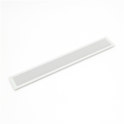 Sugatsune Aluminium-Lüftungsgitter, kleine Löcher (Ø 1,5mm), verhindern das Eindringen von Insekten, Aluminiumlegierung weiß, L=400mm B=60mm Nr. 210-034-402