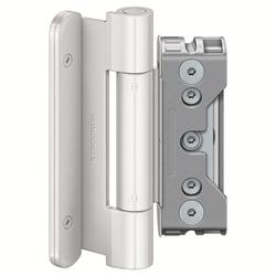 Simonswerk HT-Band, BAKA® Protect 4040 3D FD, 2tlg., Stahl Flachkopf, verkehrsweiß pulverbeschichtet Gleitlager, Rollenlänge: 140mm, DIN-Richtung: Links-Rechts (Satz a 3 Stück) Nr. 500001512 / 5 080828 0 07085