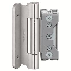 Simonswerk HT-Band, BAKA® Protect 4040 3D FD, 2tlg., Flachkopf, edelstahl matt gebürstet Gleitlager, Rollenlänge: 140mm, DIN-Richtung: Links-Rechts (Satz a 3 Stück) Nr. 500001511 / 5 080828 0 04085