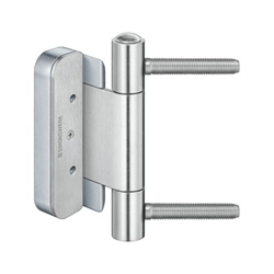 Simonswerk HT-Band, BAKA® Protect 2010 2D, Flachkopf, 2tlg., edelstahl matt gebürstet Gleitlager, Rollenlänge: 120mm, DIN-Richtung: Links-Rechts Nr. 500001423 / 5 080812 0 04006