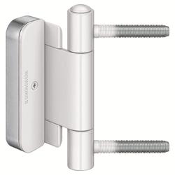 Simonswerk HT-Band, BAKA® Protect 2010 2D FD, Stahl Flachkopf, 2tlg., verkehrsweiß pulverbeschichtet Gleitlager, Rollenlänge: 120mm, DIN-Richtung: Links-Rechts Nr. 500001429 / 5 080814 0 07006