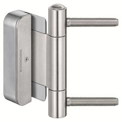 Simonswerk HT-Band, BAKA® Protect 2010 2D FD, Flachkopf, 2tlg., edelstahl matt gebürstet Gleitlager, Rollenlänge: 120mm, DIN-Richtung: Links-Rechts Nr. 500001428 / 5 080814 0 04006