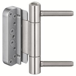 Simonswerk HT-Band, BAKA® Protect 2030 2D FD, Flachkopf, 2tlg., edelstahl matt gebürstet Gleitlager, Rollenlänge: 120mm, DIN-Richtung: Links-Rechts Nr. 500001439 / 5 080818 0 04006