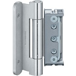 Simonswerk HT-Band, BAKA® Protect 4010 3D, 2tlg., Stahl Flachkopf, verkehrsweiß pulverbeschichtet Gleitlager, Rollenlänge: 140mm, DIN-Richtung: Links-Rechts (Satz a 3 Stück) Nr. 500001445 / 5 080820 0 07085