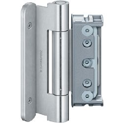 Simonswerk HT-Band, BAKA® Protect 4010 3D, 2tlg., Stahl Flachkopf, verkehrsweiß pulverbeschichtet Gleitlager, Rollenlänge: 140mm, DIN-Richtung: Links-Rechts (Satz a 3 Stück) Nr. 5 080820 0 07085