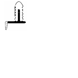 TPE-Dichtung graphitgrau, für Holztüren, lfm. variabel Nr. 5983-L
