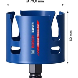 Bosch EXPERT Construction Material Lochsäge, 79x60mm, für Dreh- und Schlagbohrer Nr. 2608900474