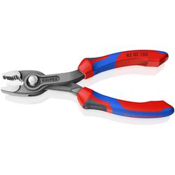Knipex TwinGrip® Front- und Seitengreifzange mit Comfort-Griffen grau atramentiert 150 mm Nr. 82 02 150 SB