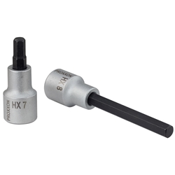 Proxxon 1/2 Zoll Innensechskant-Einsatz, HX 14mm, 55mm lang, entspricht DIN-ISO Nr. 23482