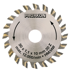 Proxxon Kreissägeblatt, hartmetall-bestückt, 50mm (20 Zähne) Nr. 28017