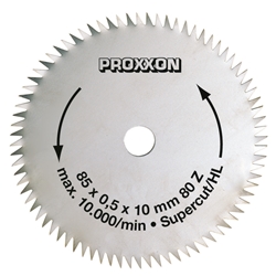 Proxxon Kreissägeblatt Super-Cut, Ø 85x0,5x10mm, 80 Zähne Nr. 28731
