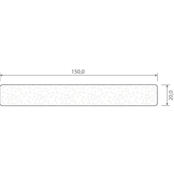 Schaumprofil S15020 K 49240, 150x20mm (a 6,00 Meter) foliert, PVC-Hartschaum, 49240 Winchester [84]