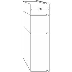 Unterbauprofil CFeco 200, ohne Deckschicht, gefräst, Türschwelle, recycelt, hochverdichtetes EPS, LxB 2.350x50mm, Höhe 30/33mm