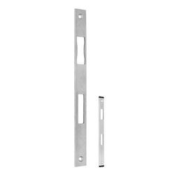 BKS Flachschließblech B 9000, 24x270mm, kantig, Fallenausschnitt 12mm, mit Riegelausschnitt, edelstahl Nr. B 9000 1045