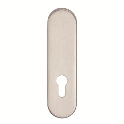 BKS Kurzschild B-72710, innen, oval, Blind/Profilzylinder gelocht, Entfernung 72mm, edelstahl, matt Nr. B-72710-00-0-8