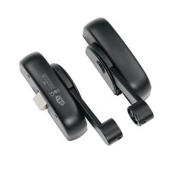 BKS Panikstangengriff B 7130, Gangflügel ohne Griffrohr, Vollblatt, ungelocht, DIN Links-Rechts, Aluminium, schwarz, 1 Punkt Verriegelung Nr. B 7130 1000