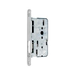 BKS Panik-Treibriegelschloss B 2391, ungelocht/9mm, Dornmaß 65mm, Flachstulp 24x235mm, rund, edelstahl, DIN Links, Auslöseschieber 3,5mm, vorstehend, AUTO, f.2598 Nr. B 2391 2214