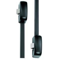 BKS Zusatzverriegelung B 7130, seitlich, 1490mm, schwarz, für aufliegende Montage Nr. B 7130 4200