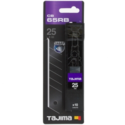 Dora Razar black Cutterklingen 25 mm Spender mit 10 Klingen Nr. CB65RB (Tajima)
