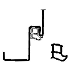 BOS Hohlkammerdichtung grau, VE = 5,2 Meter Nr. 6150 (AADC 0001)