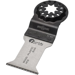 fortis Tauch-Sägeblatt Starlock HCS Standard für Holz, Gips, Pappe, Kunststoff, Breite 35mm x Länge 50mm (10er-Pack), Aufnahme (SL) für Fein Multimaster, Fein Multitalent und Bosch mit Starlock, Makita DTM51, DTM52