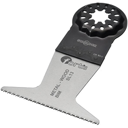 fortis Tauch-Sägeblatt Starlock BIM für Weich- und Hartholz, Nägel, Laminat, Kunststoff, Gipskarton, Kupfer- und Aluminiumrohre und Profile, Breite 65mm x Länge 50mm (10er-Pack), Aufnahme (SL) für Fein Multimaster, Fein Multitalent und Bosch mit Starlock, Makita DTM51, DTM52
