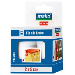 Mako Lack-Mini Ersatzwalzen KOMFORT 5cm, mako-poren, Schaumstoff superfein, Pack a 2 Stück Nr. 7452 06-02, EAN 4002168745287