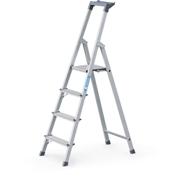 Zarges Scana S Stufen-Stehleiter 4 Stufen, Plattformhöhe 0,81m, Arbeitshöhe 2,80m Nr. 44154