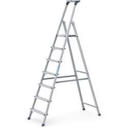 Zarges Scana S Stufen-Stehleiter 7 Stufen, Plattformhöhe 1,47m, Arbeitshöhe 3,50m Nr. 44157