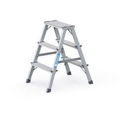 Zarges Scana B Stufen-Stehleiter 2x3 Stufen, Leiterlänge 0,71m, Arbeitshöhe 2,20m Nr. 44203