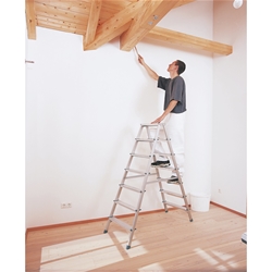 Zarges Scana B Stufen-Stehleiter 2x3 Stufen, Leiterlänge 0,71m, Arbeitshöhe 2,20m Nr. 44203