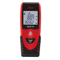 Leica Laser-Entfernungsmesser Disto D1, Bluetooth® Smart Messbereich 0,2 m - 40 m Messgenauigkeit, typ. +/- 2,0 mm Nr. 705583 (843418)