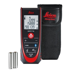 Leica Laser-Entfernungsmesser Disto D2, Bluetooth® Smart Messbereich 0,05 m - 100 m Messgenauigkeit, typ. +/- 1,5 mm Nr. 705576 (837031)