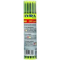 Lyra-Dry Ersatzminen-Set (Pack a 6 Graphit, 3 rot, 3 gelb) für Tieflochmarker Nr. 4499-401 (Ersatz von 4099-401)