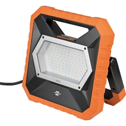 Brennenstuhl professionalLINE LED Baustrahler X 8050 M mit spritzwassergeschützter Steckdose / Arbeitsstrahler 80W mit 5m RN-Kabel (Dimmbare Arbeitsleuchte mit OSRAM LEDs, 8900lm, IP54) Nr. 9171330900