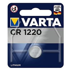 Varta Batterie CR1220 3,0V, Lithium, je 1 Stück im Blister Nr. 1029