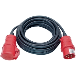 Brennenstuhl CEE Verlängerungskabel IP44 (10m Kabel, H07RN-F 5G1.5, 5-polig mit CEE Stecker und Kupplung, für den Außenbereich IP44, Made in Germany) schwarz Nr. 1167710