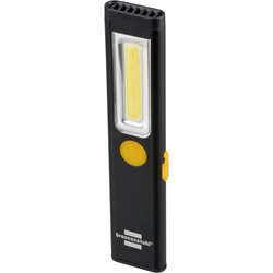 Brennenstuhl LED Akku Handleuchte PL 200 A / LED Taschenlampe mit COB LED (200lm, inklusive USB-Ladekabel, bis zu 12h Leuchtdauer, Inspektionsleuchte COB mit Magnet und Clip) Nr. 1175590