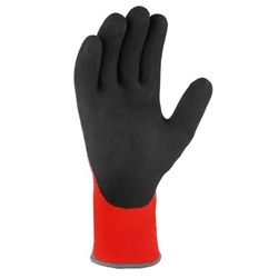 teXXor® topline Winterhandschuhe orange POLYACRYL Polyacryl/Polyester mit Latexbeschichtung Kategorie 2, EN 388-2242, EN 511, Länge ca. 26cm, orange/grau wärmendes Polyacrylfutter, Strickbund Größe: 10 Nr. 2210