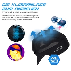 E.COOLINE Powercool SX3 BandanaAir, kühlendes Bandana, schwarz, OneSize Nr. 27107210-200-OS