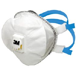 3M™ Partikelmaske FFP2 mit Ventil, 8825+, mit Schaumstoffpolster und einstellbarem Nasenbügel Nr. 7100081543