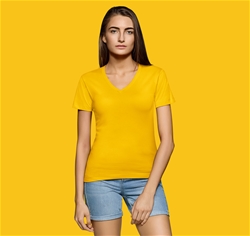 HAKRO Damen V-Shirt Classic, Essentials, Regular Fit, 1/2-Arm Nr. 126
