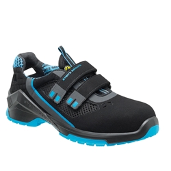 Steitz Sicherheitsschuh S1 schwarz/hellblau mit Klettverchluss Nr. VD PRO 1000 ESD