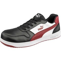 Puma Safety Sicherheitsschuh FRONTCOURT BLACK/WHITE/RED LOW S3L ESD FO HRO SRC Nr. 640200