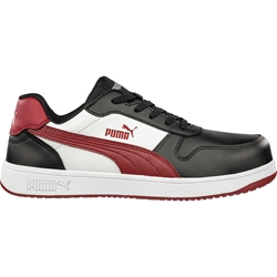 Puma Safety Sicherheitsschuh FRONTCOURT BLACK/WHITE/RED LOW S3L ESD FO HRO SRC Nr. 640200