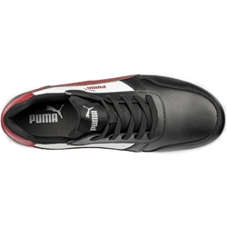 Puma Safety Sicherheitsschuh FRONTCOURT BLACK/WHITE/RED LOW S3L ESD FO HRO SRC Nr. 640200